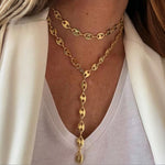 Load image into Gallery viewer, Golden Harmony Lariat Necklace