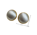 Load image into Gallery viewer, Classic Pearl Disc Earrings