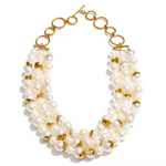 Load image into Gallery viewer, Golden Pearl Layers Necklace