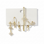 Load image into Gallery viewer, Celestial Hoop Earrings Set