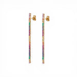 Load image into Gallery viewer, Rainbow Bar Drop Earrings