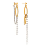 Load image into Gallery viewer, Oval Link Chain Earrings