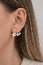 Load image into Gallery viewer, Triple Star Earrings