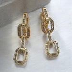 Load image into Gallery viewer, Crystal Link Earrings