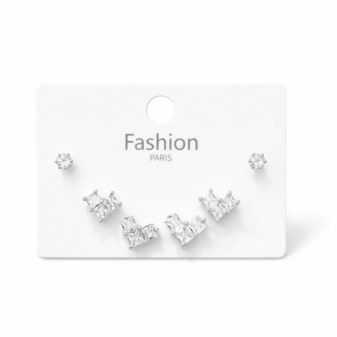 Crystal Trio Stud Pack