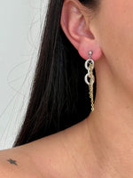 Load image into Gallery viewer, Duo Chain Drop Earrings