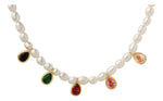 Load image into Gallery viewer, Pearl Drop Charm Necklace