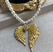 Golden Angel Pearl Necklace