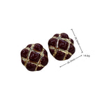 Load image into Gallery viewer, Vintage Quilt Statement Earrings