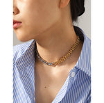 Load image into Gallery viewer, Duo Tone Chain Necklace