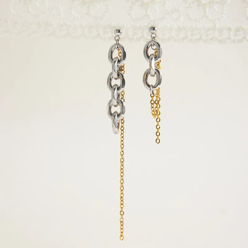 Duo Chain Drop Earrings