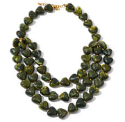Olive Heart Necklace