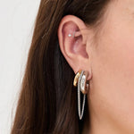 Load image into Gallery viewer, Trinity Chain Hoops