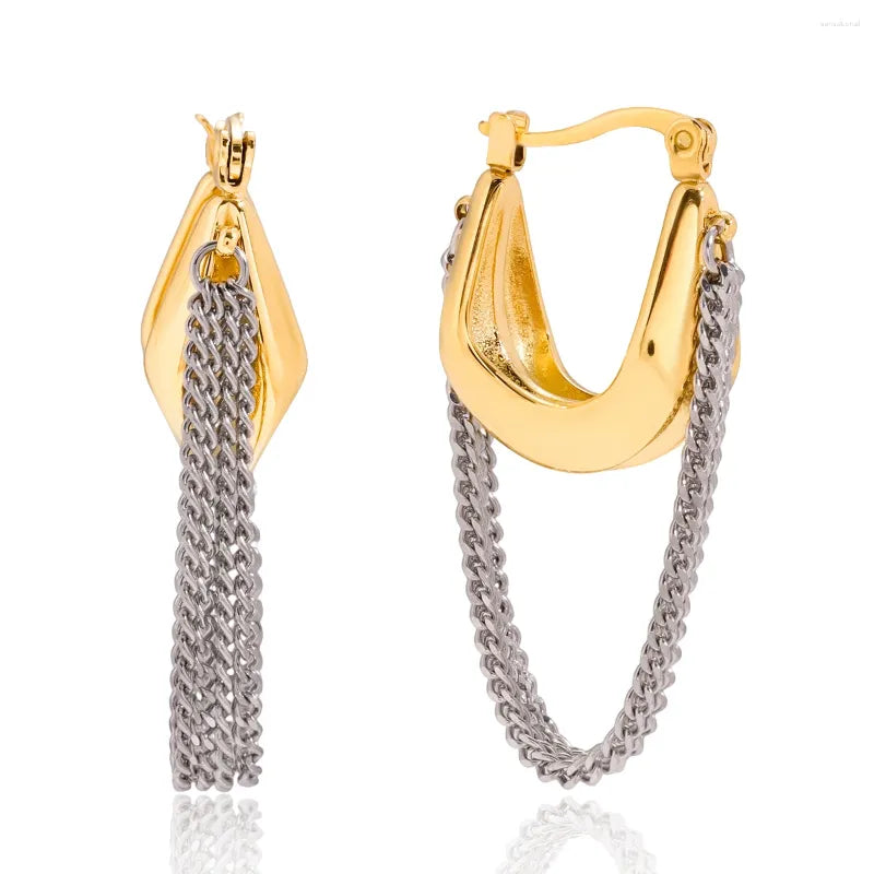 Luxe Chain Hoop Earrings