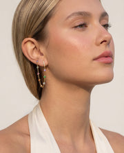 Rainbow Chain Drop Earrings