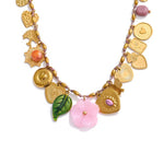 Load image into Gallery viewer, Golden Charm Blossom Necklace