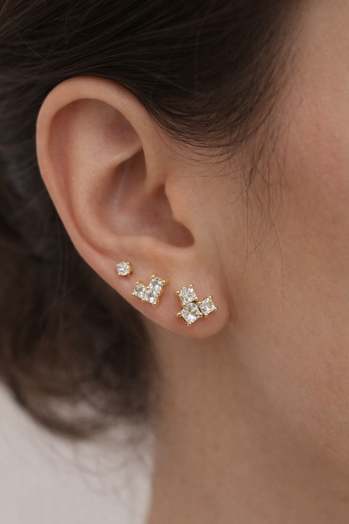 Crystal Trio Stud Pack