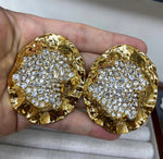 Load image into Gallery viewer, Golden Crush Crystal Earrings