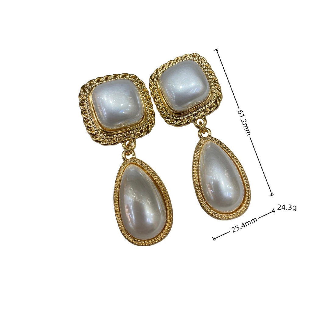 Royal Pearl Drop Earrings