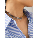 Load image into Gallery viewer, Duo Tone Chain Necklace