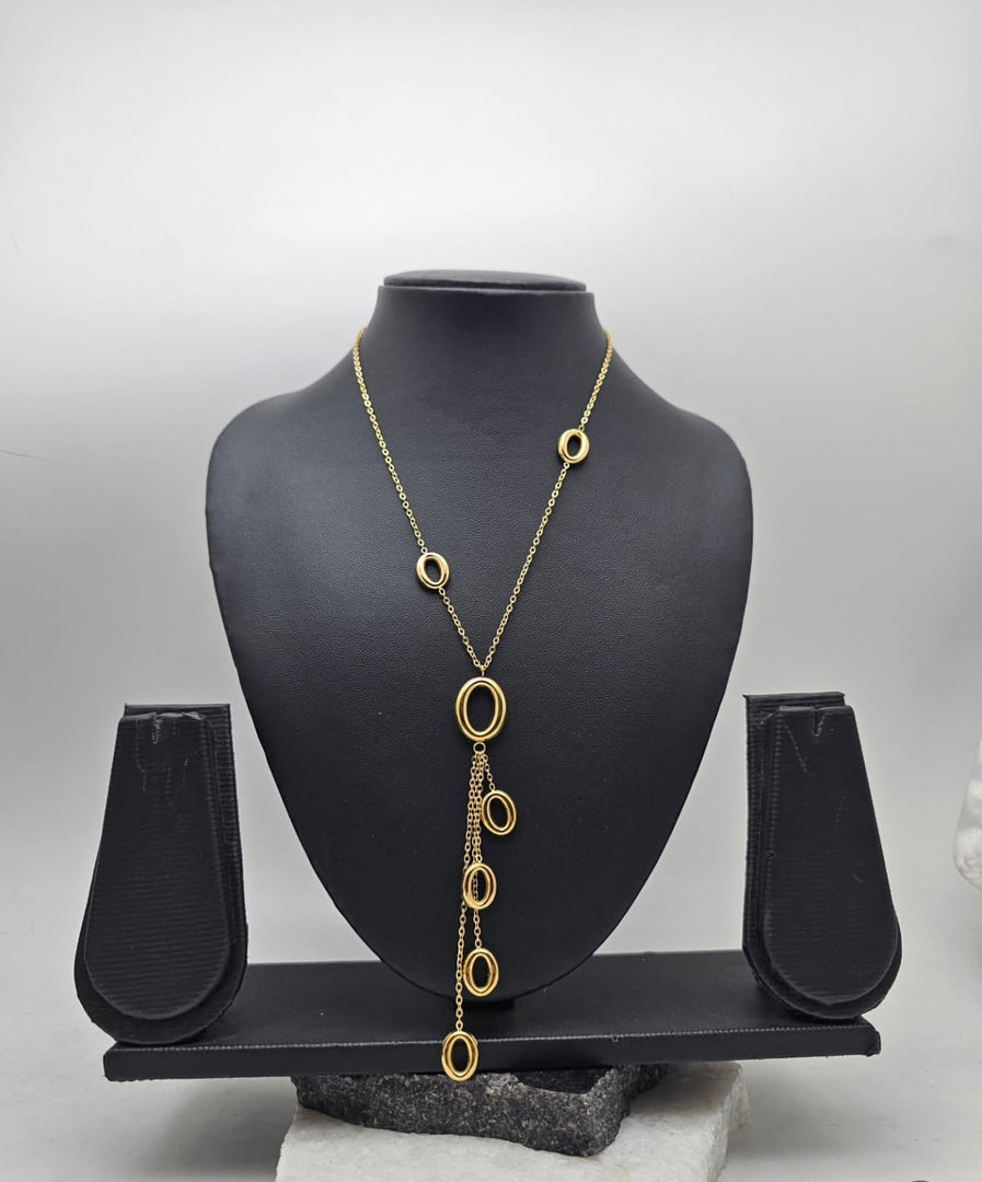 Aura Oval Drop Necklace