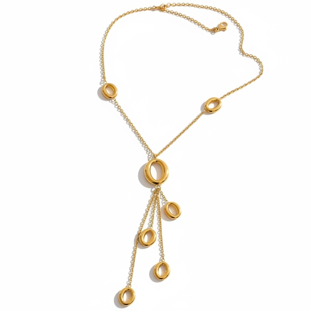 Aura Oval Drop Necklace