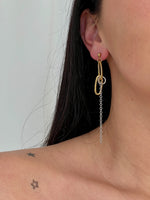 Load image into Gallery viewer, Oval Link Chain Earrings