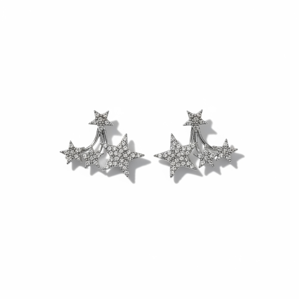 Triple Star Earrings