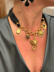 Golden Elephant Charm Necklace