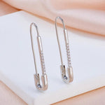 Load image into Gallery viewer, Silver Edge Earrings
