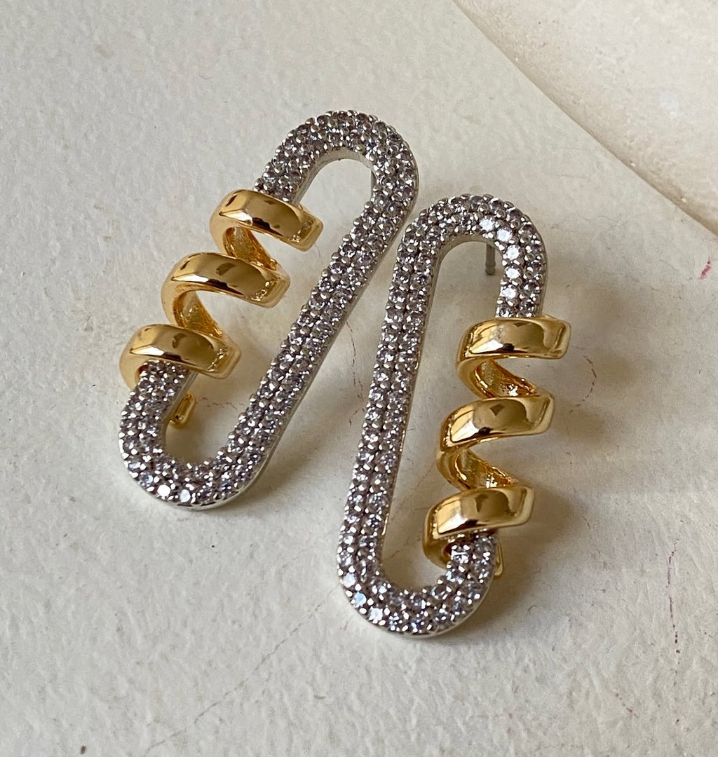 Twist luxe hoops