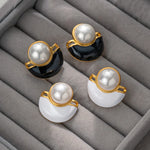 Load image into Gallery viewer, Classic Pearl Arch Studs
