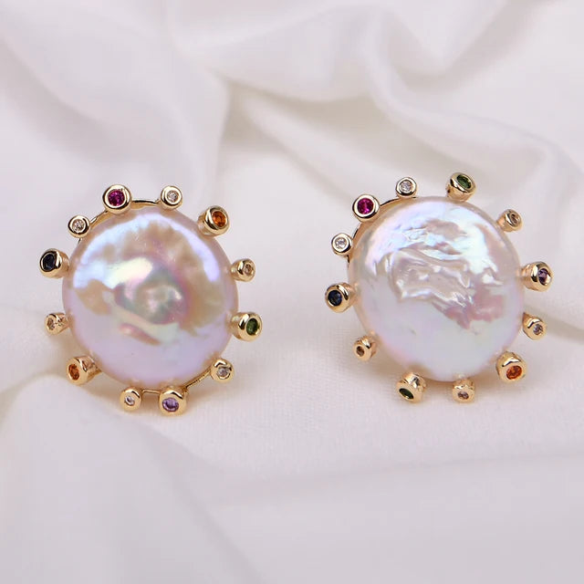 Mini Gem Halo Studs
