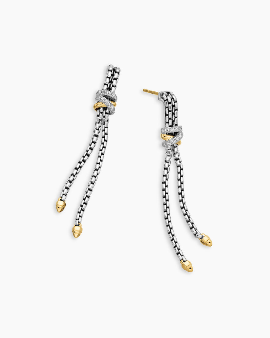 Dual Chain Knot Earrings